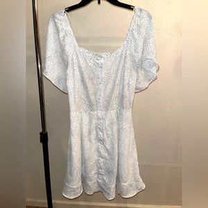 Cottagecore Mini dress with button detail on the front
